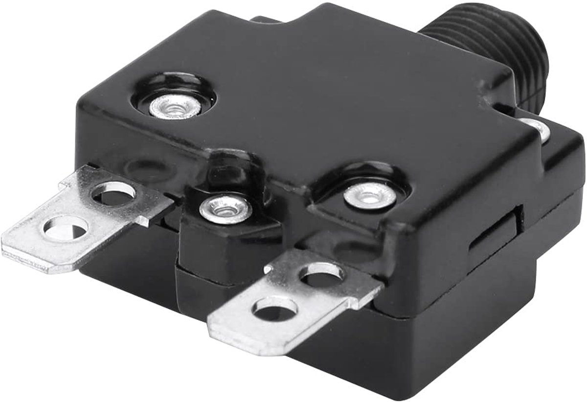SnelShoppen - Elektrische Luchtcompressor Aan/Uit Schakelaar, Resetknop, Overload Schakelaar, 15A, Duurzaam Plastic, Compact Ontwerp voor Huishoudelij