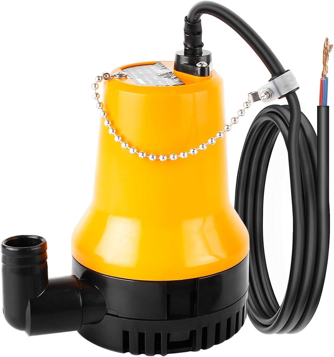 Dompelpomp DC - Waterpomp - Water Verplaatsen - 12 Volt - 3600 L/u - Zwart Geel