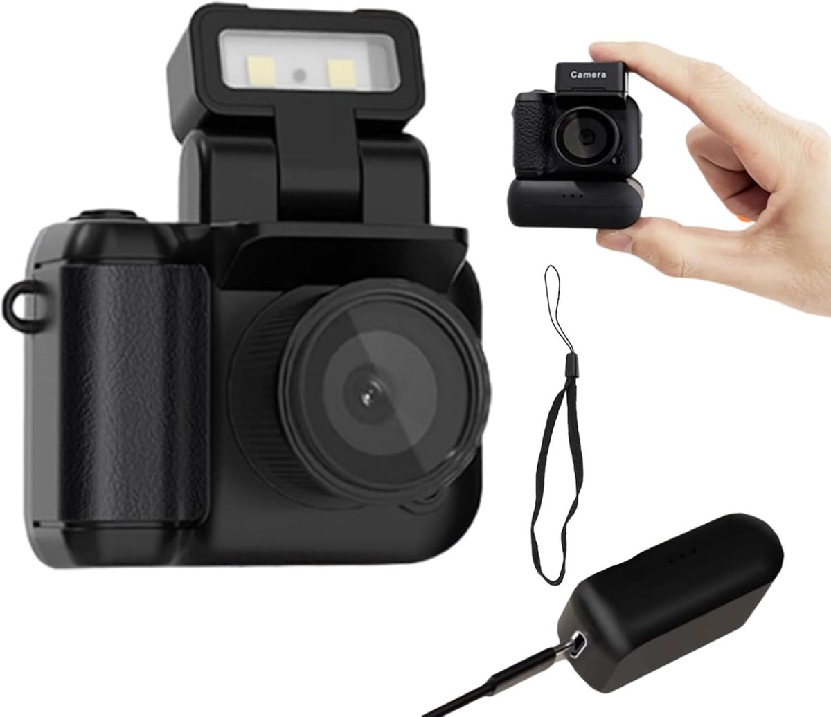 SnelShoppen - Mini Sleutelhanger Camera 1080P, Micro Mini DV DVR Camera Camcorder, 1.44 Inch voor Kinderen en Studenten, Zwart