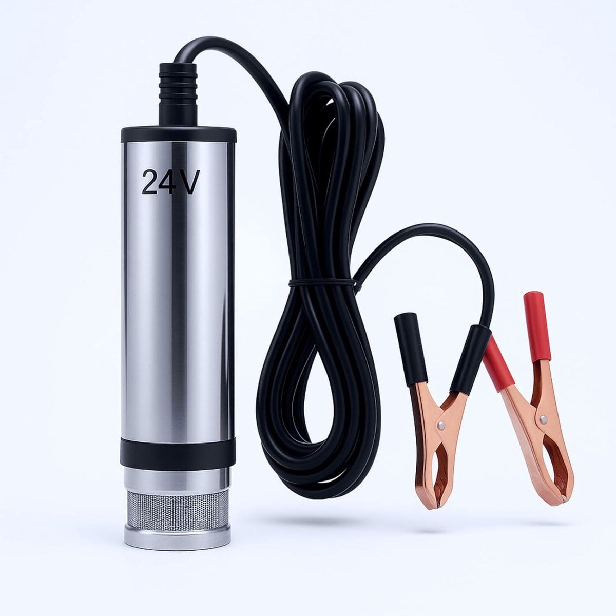 SnelShoppen - DC 24V RVS Dompelpomp Master Voor Diesel, Kerosine en Water - Hoog Efficiëntie 40 l/min - Lichtgewicht en Draagbaar - Perfect Voor Campi
