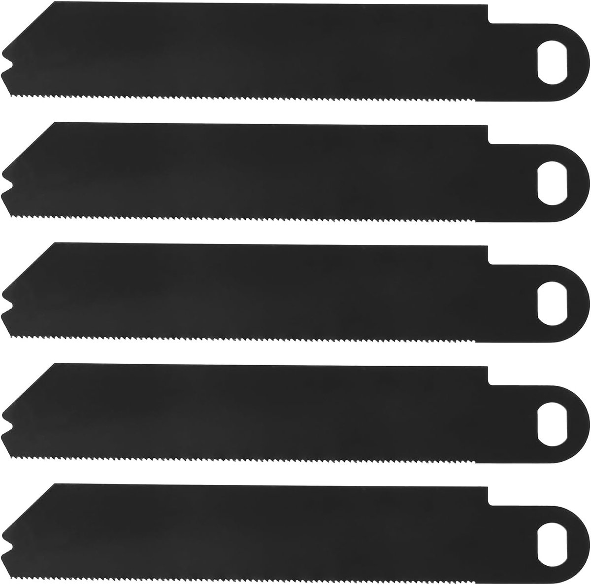 SnelShoppen - 5Pcs SSB152FT Zaagbladen Vervangset voor Black & Decker Scorpion FKS890E/KS890ECN/KS890EK - Hoogwaardige Carbon Staal Zaagbladen 152mm -