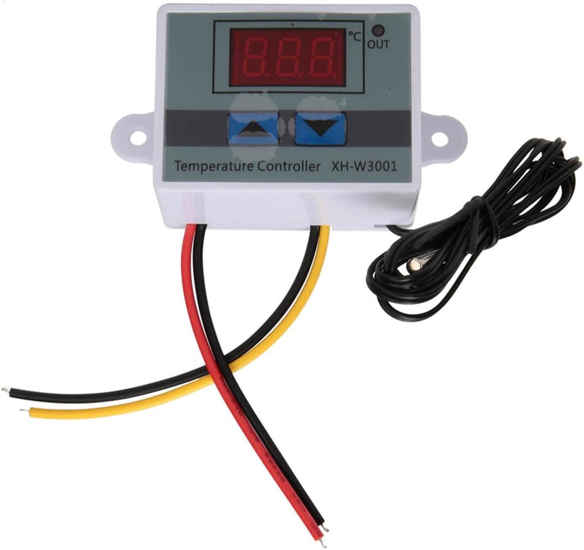 SnelShoppen - Digitale Thermostaat XH-W3001 Temperatuurregelaar met Waterdichte Sensor 110-220V -50°C tot 110°C, 1500W, 5 Stuks