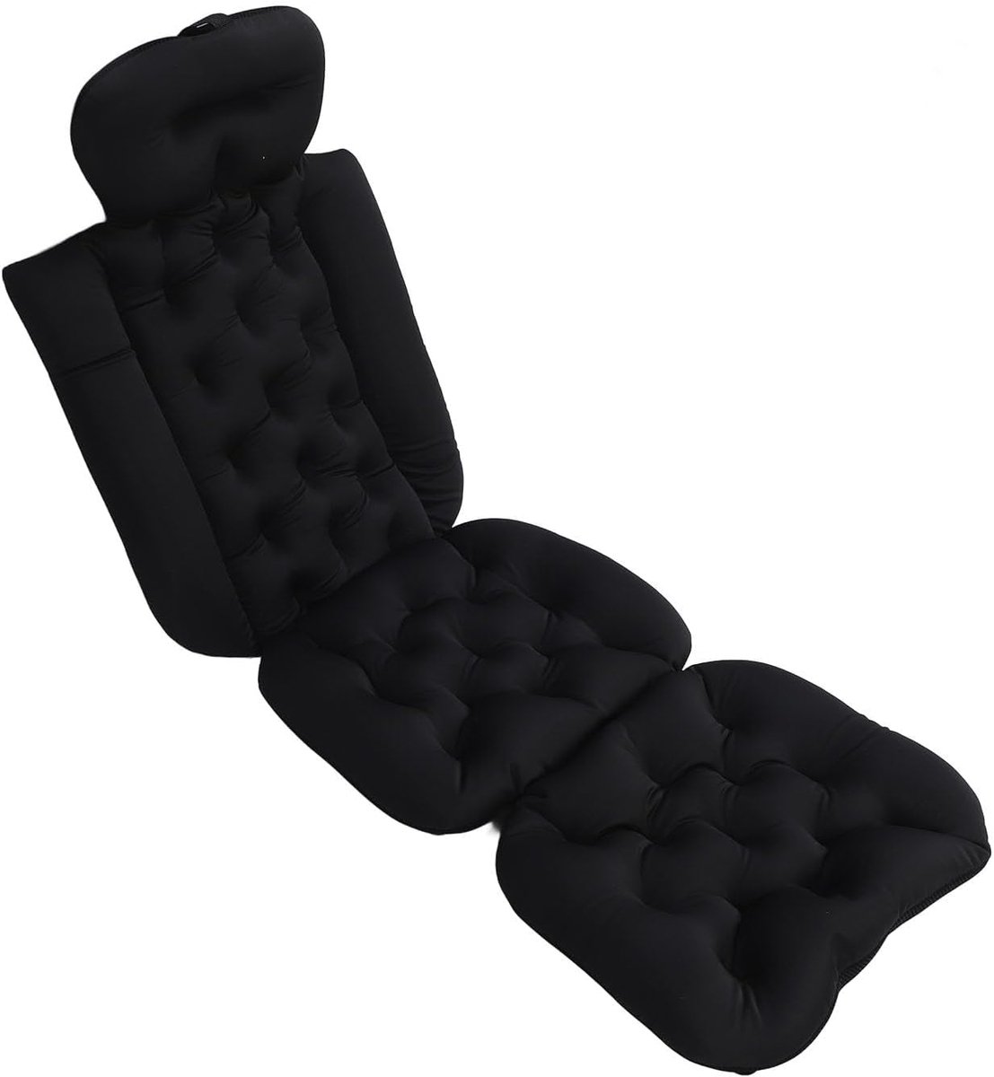 SnelShoppen - Full Body Badkussen Sneldrogend Mesh Hoofdkussen Nek Rug Ondersteuning Ergonomisch Spa Badkussen Voor Volwassenen Mesh Oceaanblauw (Zwar