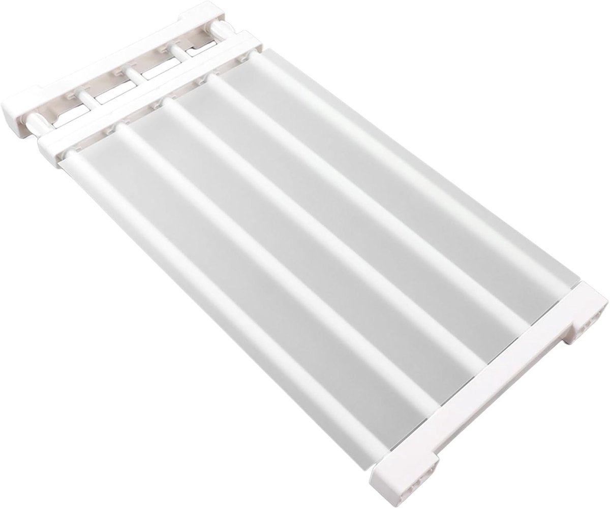 SnelShoppen - DIY Kastverdeler Opbergrek Tension Plank Multifunctioneel Eenvoudige Installatie Uitbreidbaar Garderobe Tension Plank voor Keuken (50-80