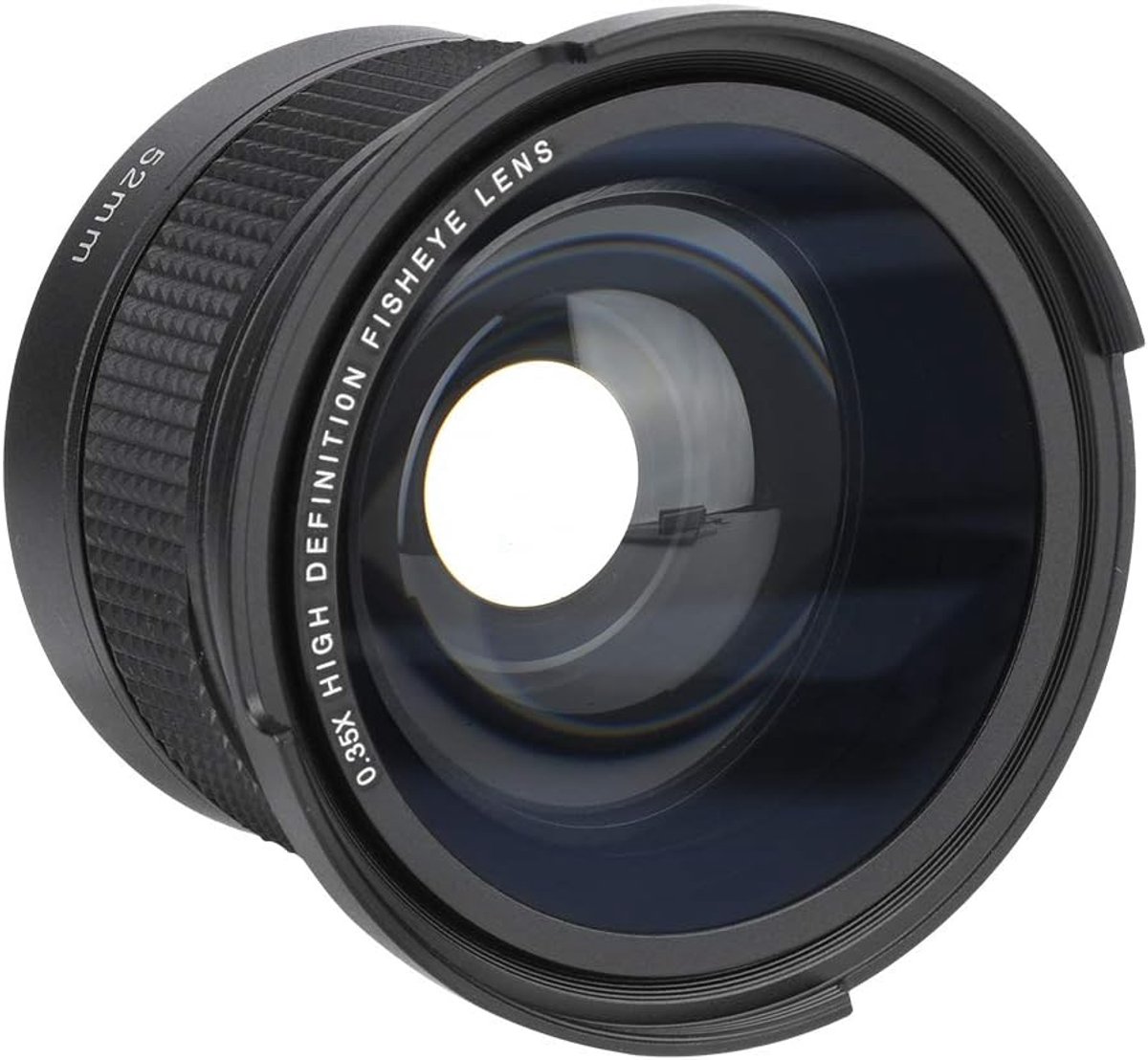 SnelShoppen - 52MM 0.35X Fisheye Groothoeklens voor SLR DSLR Camera's, Waterdichte Universele Fisheye Ultra Groothoeklens met Opbergtas voor 52MM Lens
