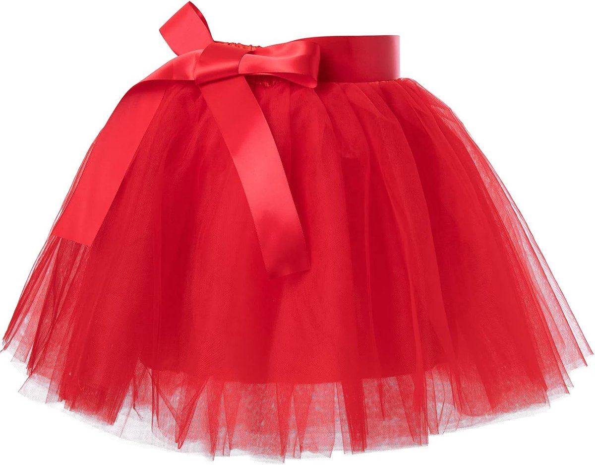 SnelShoppen - Kinderen Tulle Rok Tutu Rok Ballet Rok Mini Rok Dans Jurk 7 Laags Onderrok voor Feesten Danskostuums Carnaval Halloween 2-8 Jaar