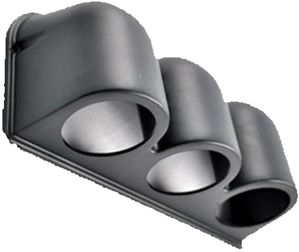 SnelShoppen - Zwarte 2" 52mm 3x Pod Universele Drie-Gaatjes Gauge Pod Houder Auto Instrumenten Houder voor 52mm Instrumenten