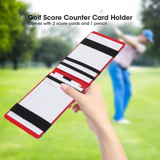 Compacte Golf Scorekaart Houder met Potlood - Camouflage Score Tracker voor Golfers — afbeelding 5