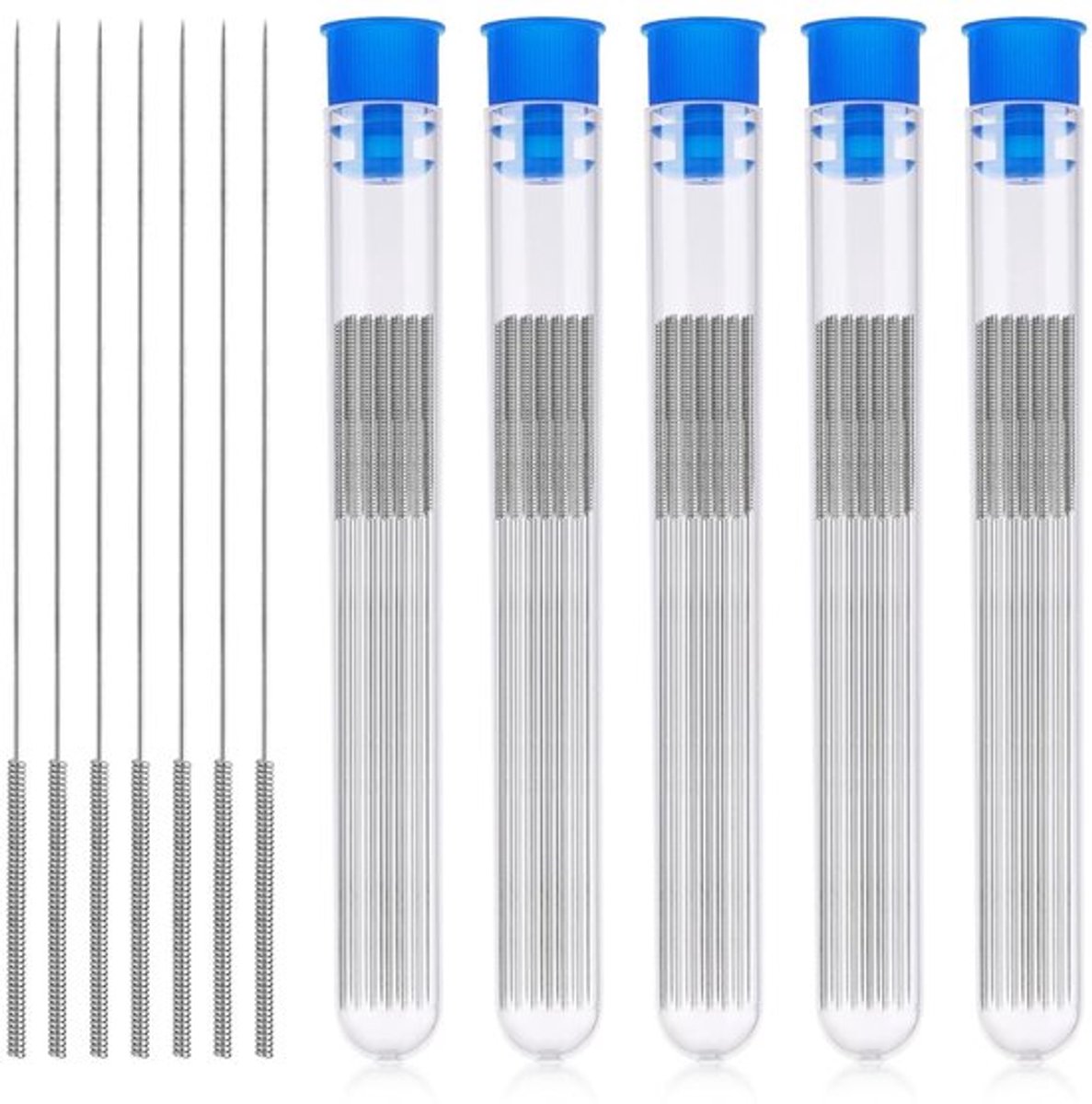 Reinigingsnaalden voor 3D-printer - 50 stuks, 0,4 mm, roestvrij staal, spuitmondreiniging, onderhoudsaccessoires voor optimale printresultaten