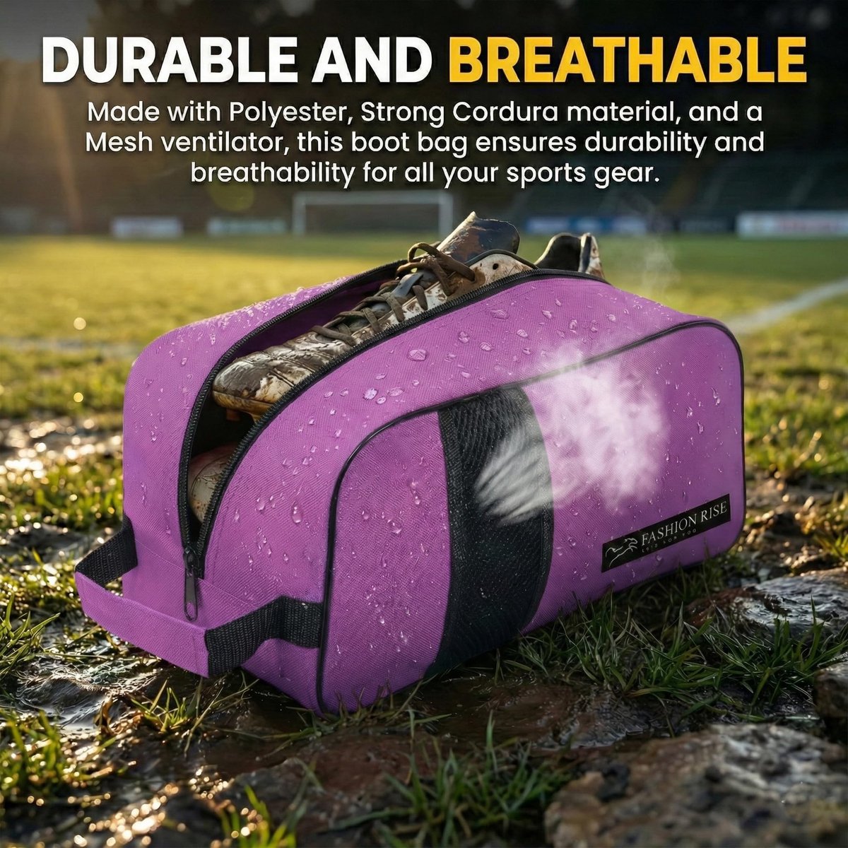 SnelShoppen - Waterdichte Sportlaars/Schoen/Reistas voor Voetbal, Cricket, Rugby, Golf, Toilettas, School, Sportschool voor Jongens/M meisjes, Mannen/