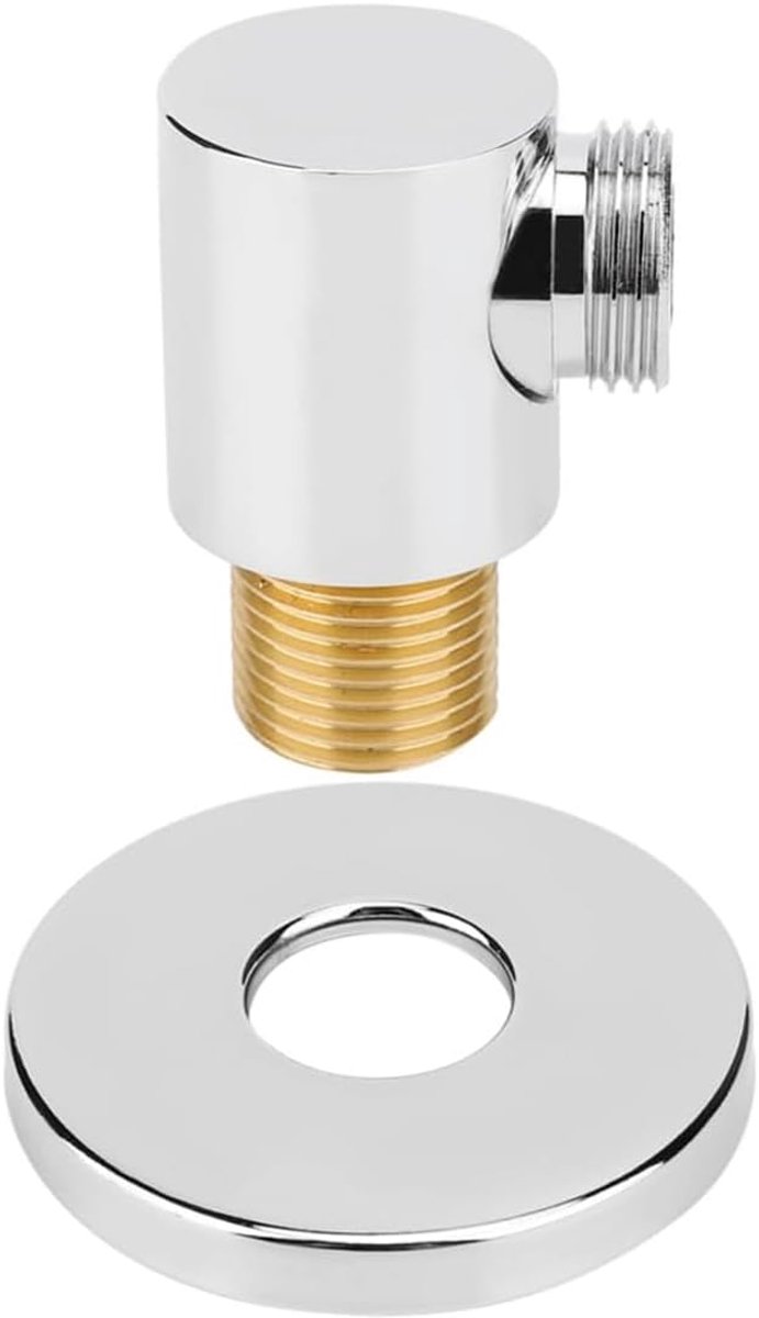 SnelShoppen - 1/2" Koperen Doucheslangconnector Wandmontage Aansluitadapter Badkamer Douchekop Elleboog Kranen Accessoires