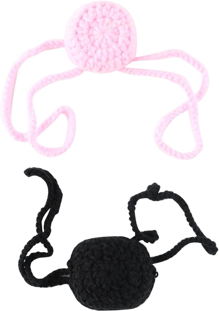 SnelShoppen - Set van 2 Handgemaakte Grijze Neuswarmer Ademend Wol Neusmasker Koude Weer Unisex Buitenbescherming voor Vrouwen en Mannen