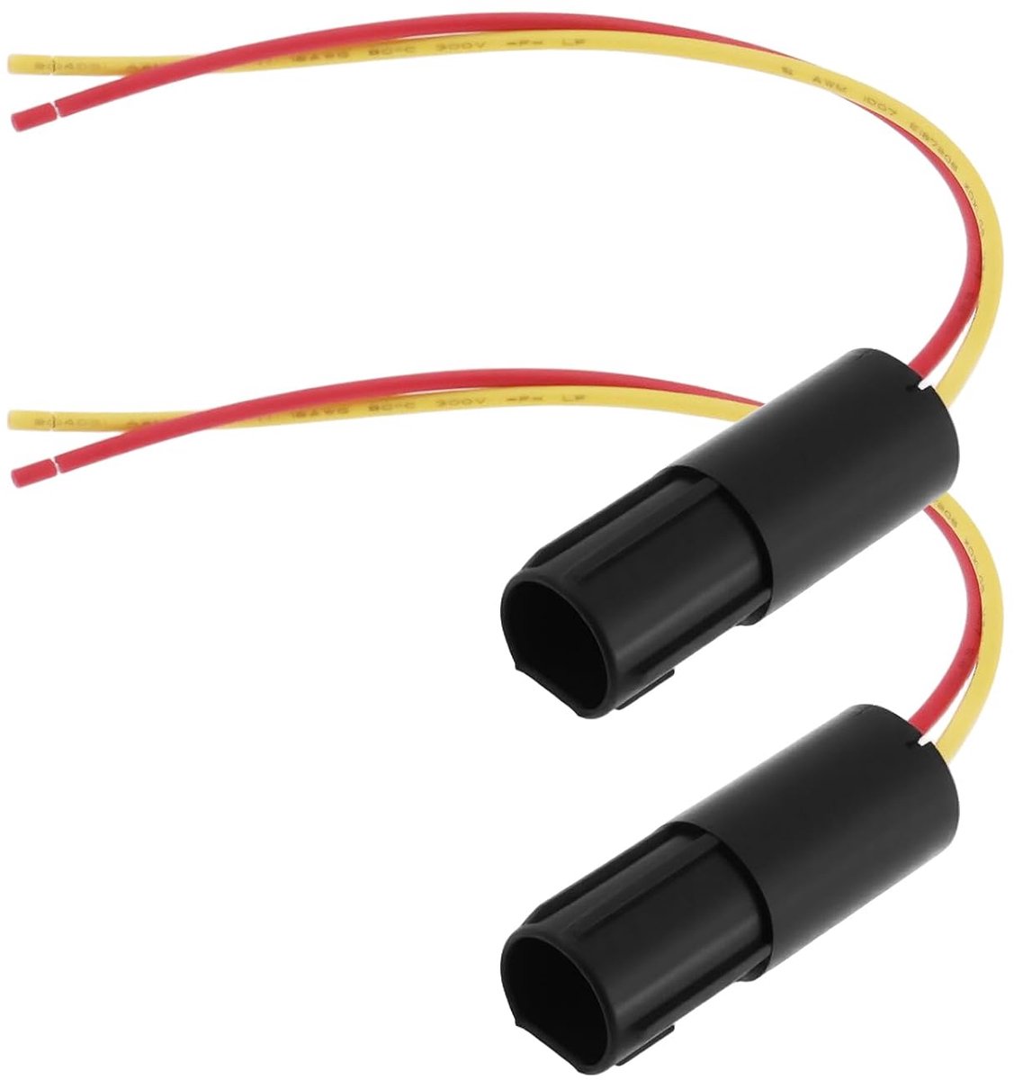 SnelShoppen - 2 Stuks 2-pins Auto Mistlamp Contactdraad Harnas Connector Waterdichte Stekker Plug voor Nissan, Vauxhall, Renault - Hoogwaardige Kwalit
