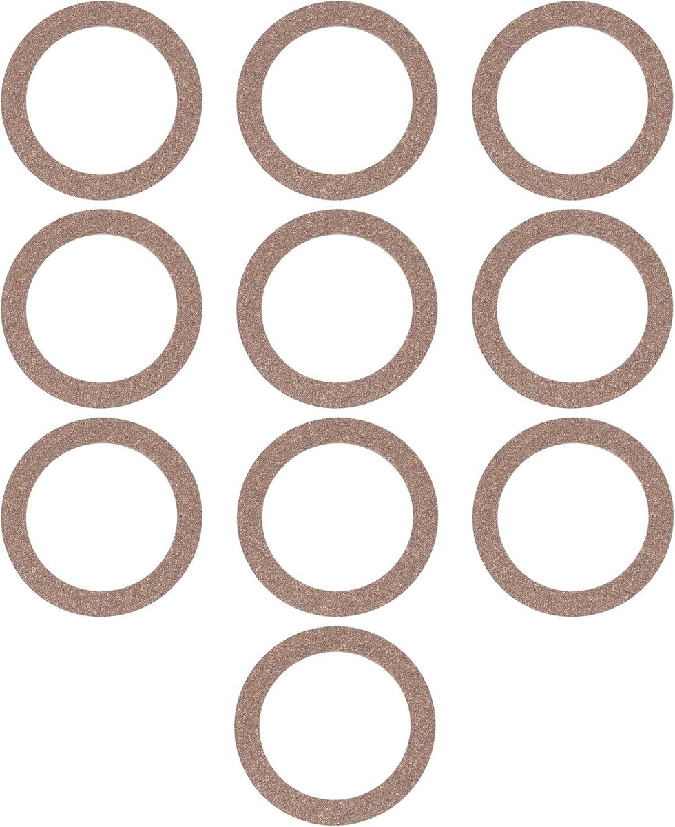 SnelShoppen - 5 Stuks Kurk Rubber O Ring Sealing Gasket 80x60x2.9mm - Tankdop Seal voor AWO, MZ ES ETZ, JAWA - Hoogwaardige Kurk Rubber Materiaal