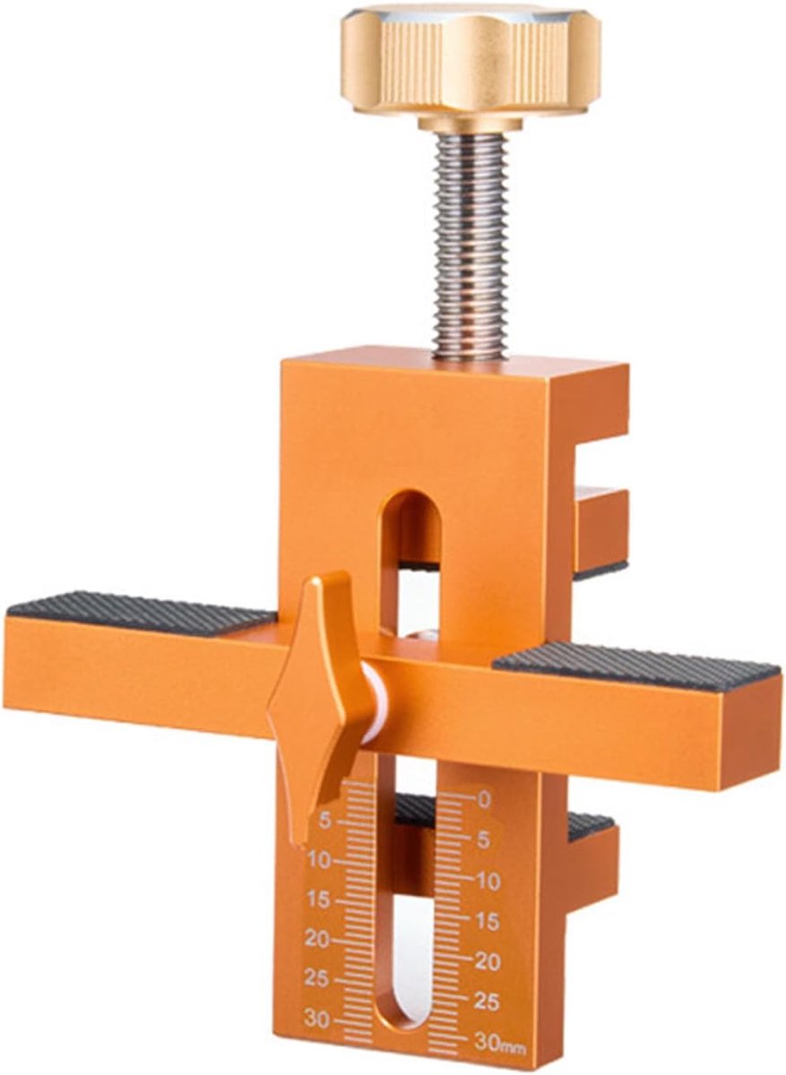 SnelShoppen - Cabinet Deur Montage Jig - Versterkte Aluminium Legger voor Deuren, Instelbare Positioneer Tool, Compatibel met Meeste Deuren 7-40, Idea