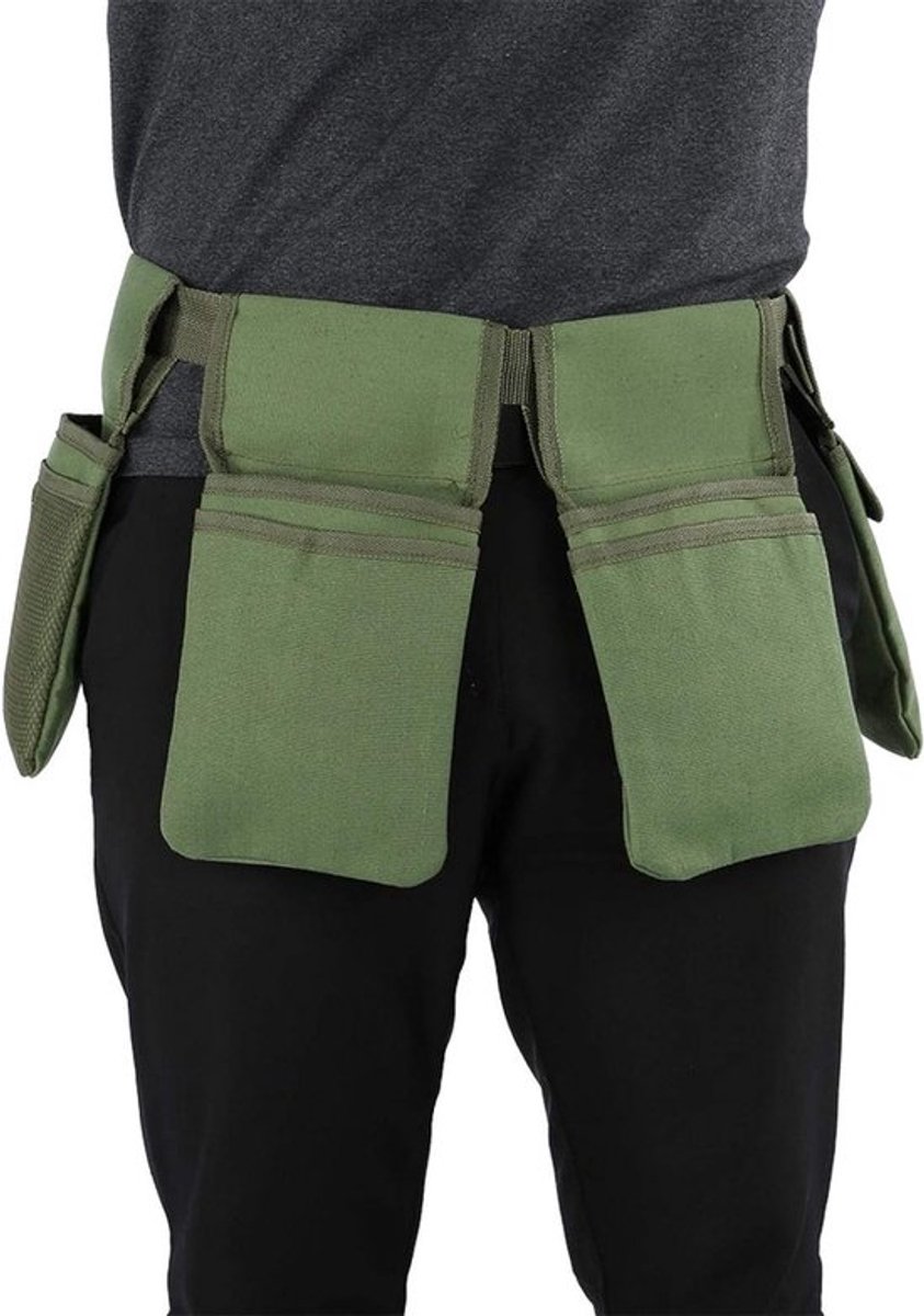 Tuinhulpmiddelen Heuptas met 4 Vakken - Handige Tuinriem voor Tuinieren, Gereedschap en Accessoires voor Mannen en Vrouwen