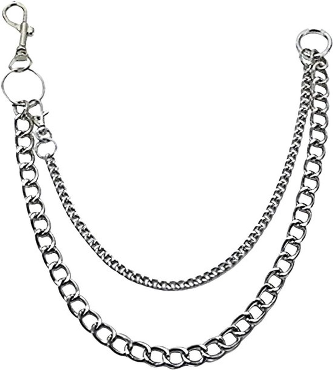 Hip Hop Stijl Heren en Dames Ketting in Gothic Punk Design, Perfect als Accessoire voor Bikers en Truckers