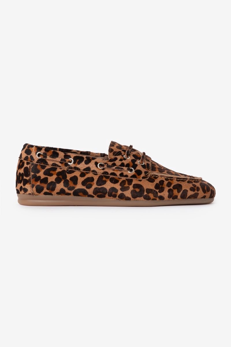 Sissy-Boy - Bruine bootschoenen met leopard print - 42