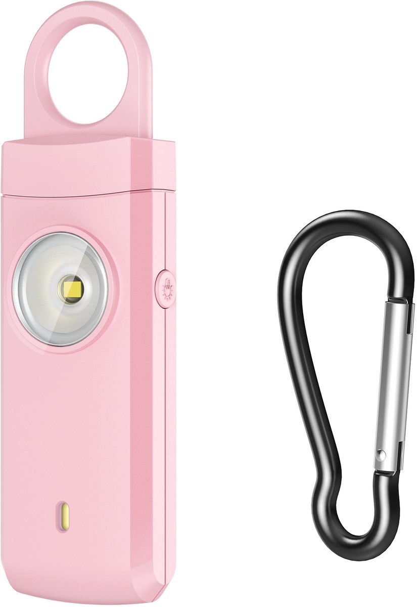 140dB Persoonlijk Veiligheidsalarm - Sleutelhanger met Luid Sirene & Stroboscoop - Lage Batterij Indicator - Zelfverdediging voor Vrouwen, Kinderen & Studenten "