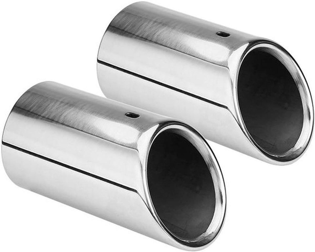 Edelstalen uitlaatblende voor B8 2007-2012, spiegel gepolijst, plug & play, hoogwaardige einddempers en uitlaataccessoires