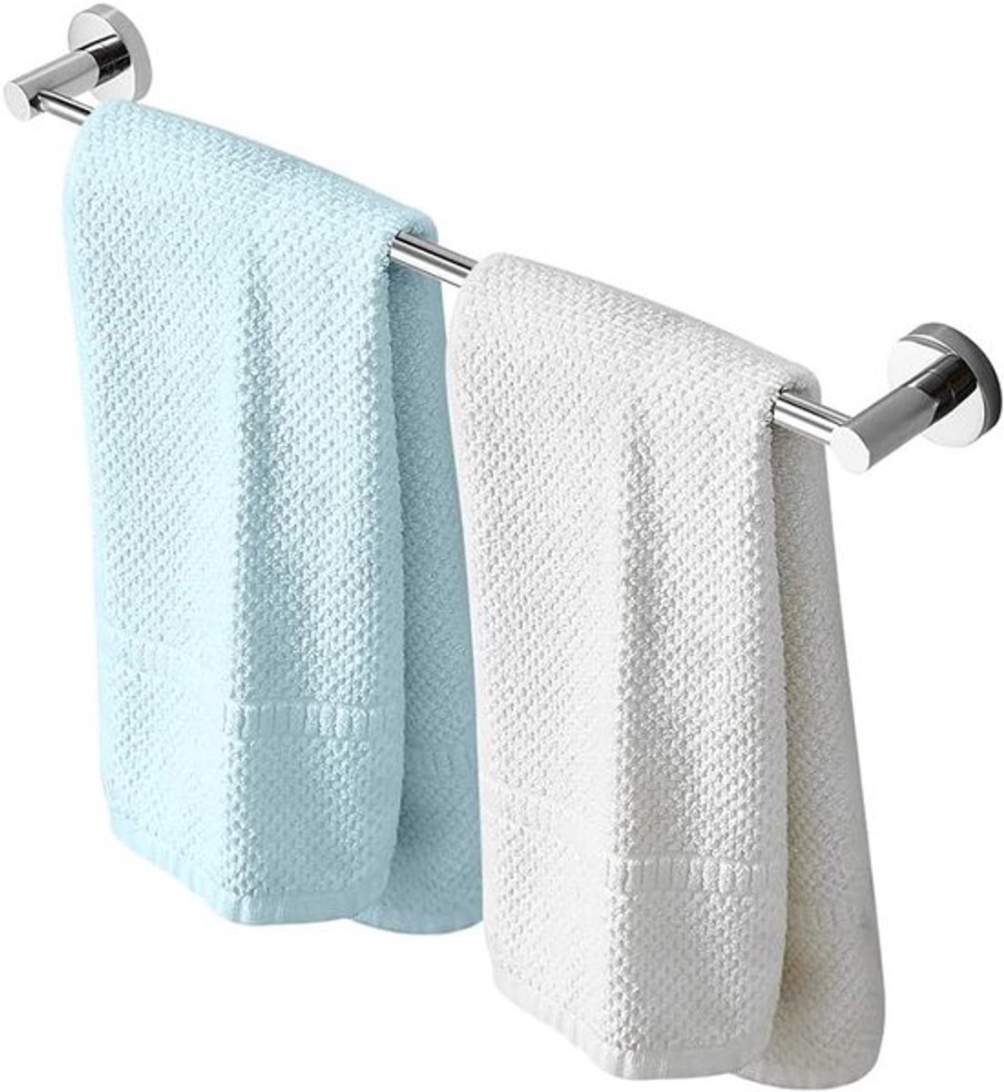 Verstelbare Handdoekhouder 43-72cm Wandmontage, RVS Handdoekrek voor Keuken, Badkamer en Toilet, Ideaal voor Hotels en Kantoor