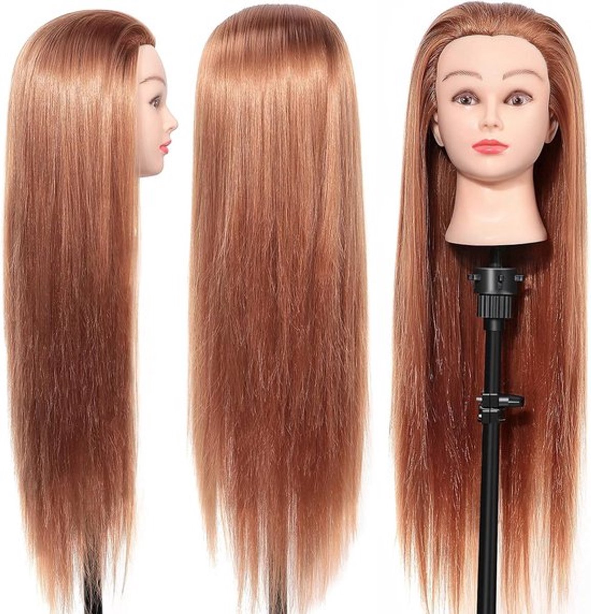 Mannequin hoofd voor haarstyling, DIY haaraccessoires en haarverf, ideaal voor kappers en cosmetica studenten