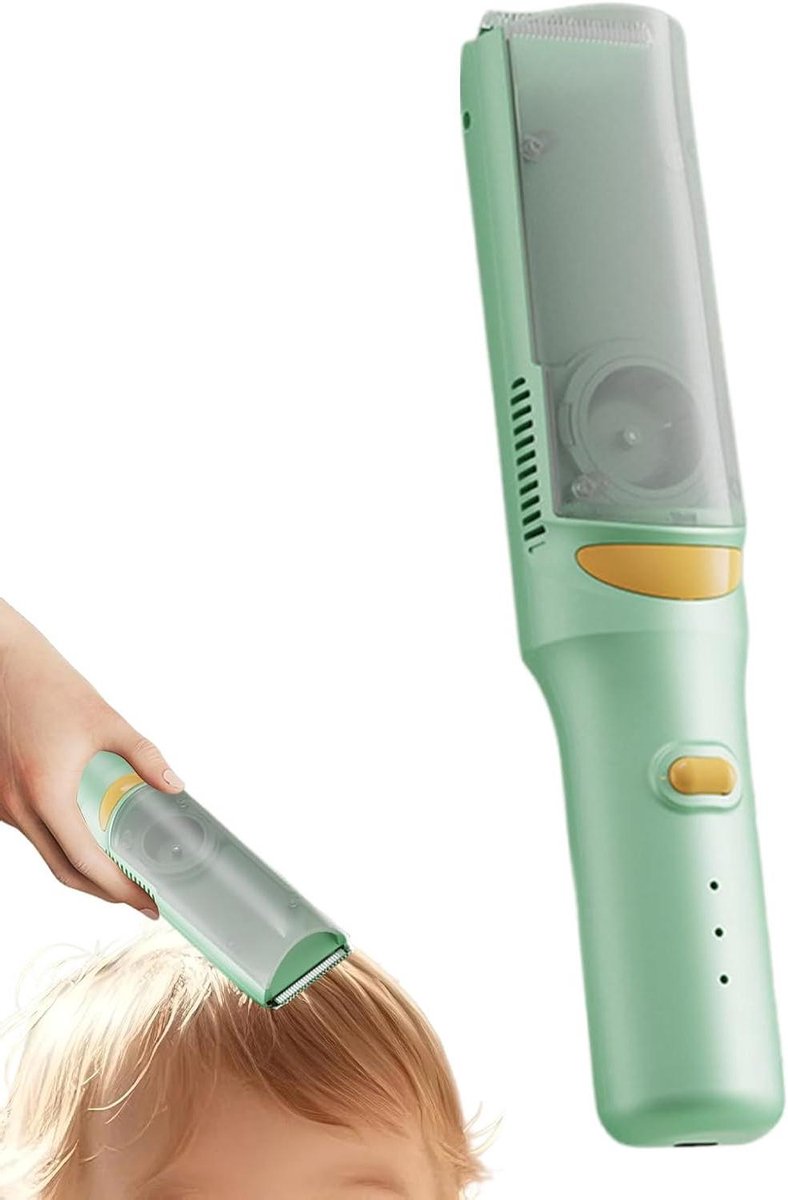 Kinder Haartrimmer - Peuter Knipapparaat - Thuisverzorging - Afgestompte Randbescherming - 23 cm - Wit