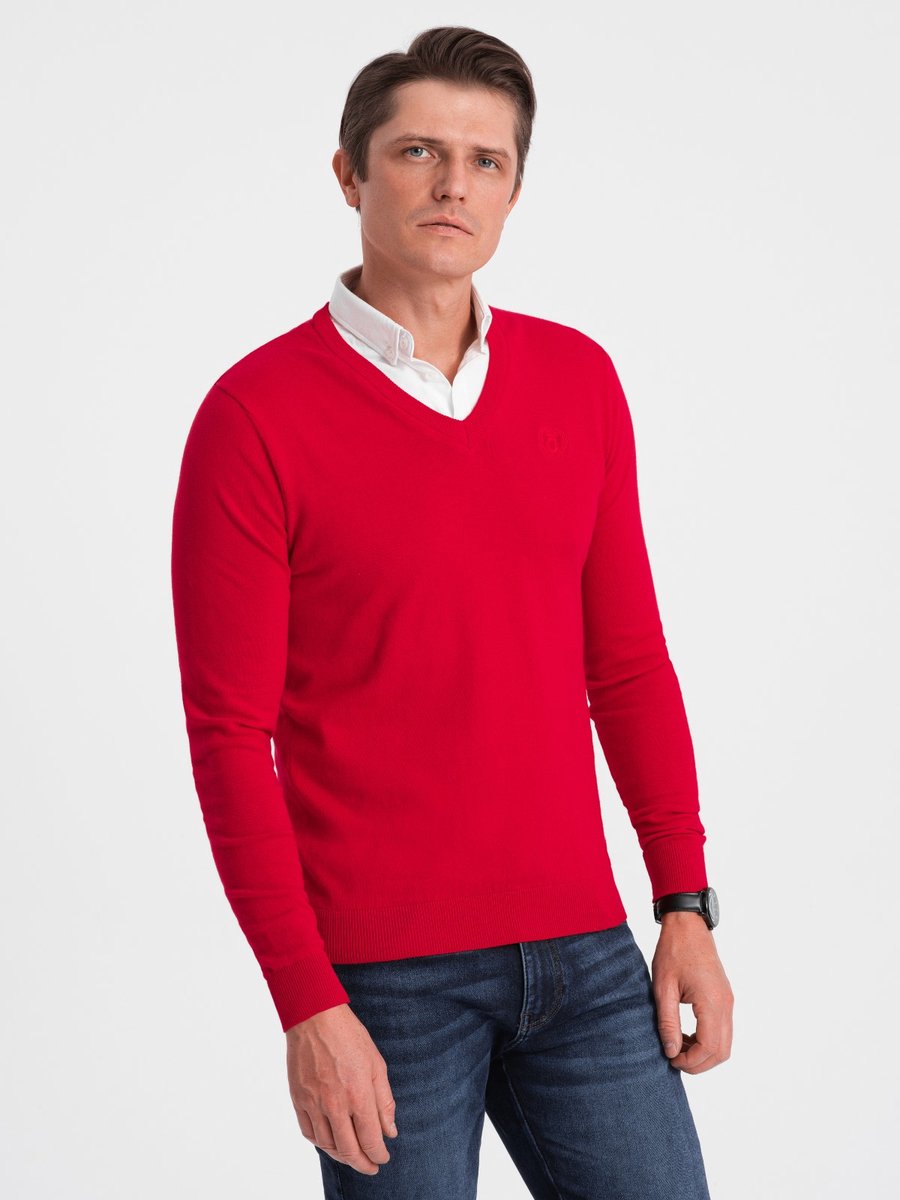 Ombre - Vaste Overhemd Kraag - Rood - Romana - Dunne Zomerse Kleding