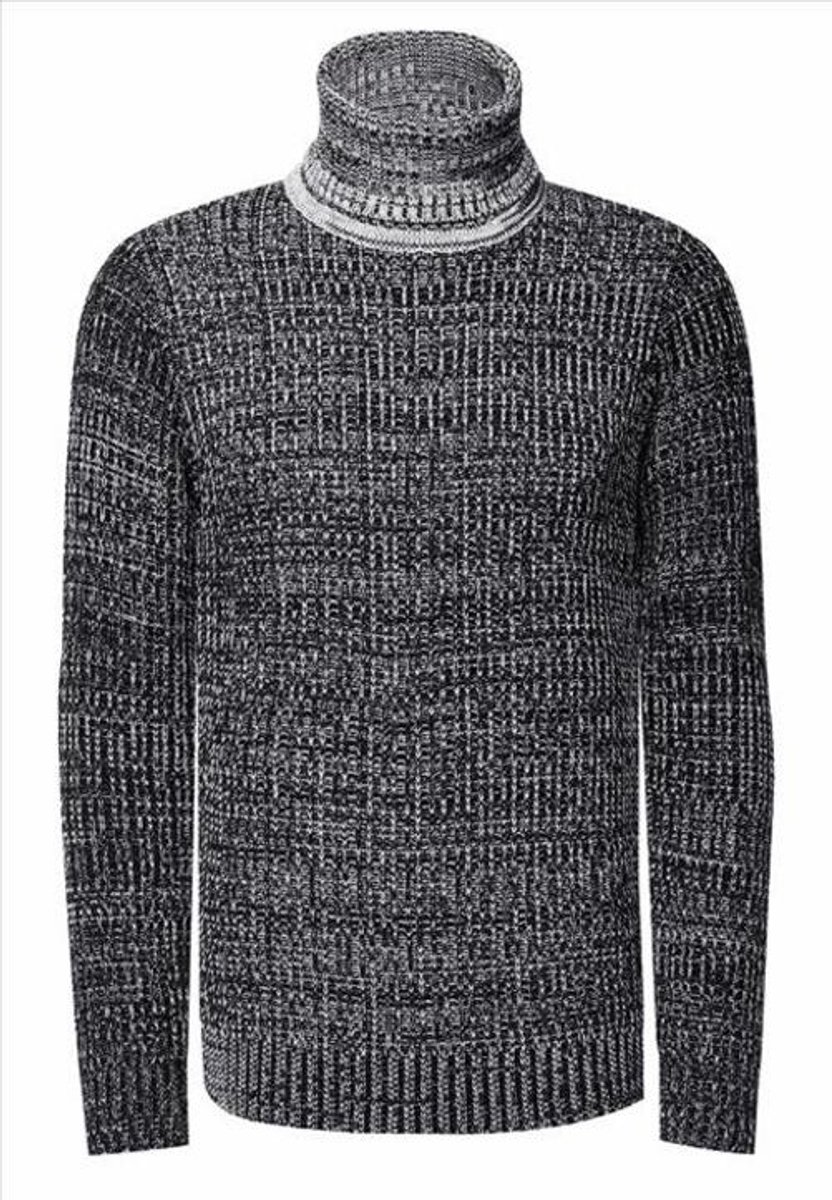 Rusty Neal - Coltrui Heren - Zwart Grijs - Casual - Stijlvol