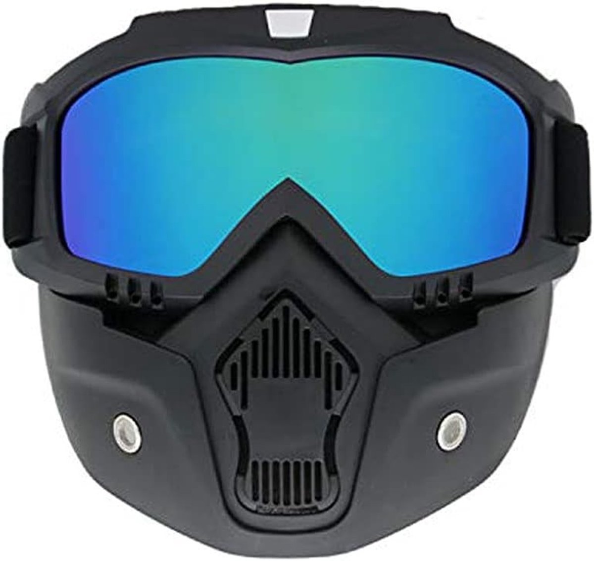 Winddicht Goggle Mask met UV-bescherming en verwijderbare functie voor motorcross, bergbeklimmen en skiën, kleurrijke lenzen voor optimale zichtbaarheid