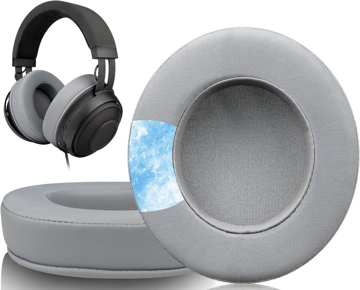 Comfortabele Cooling-Gel Oorkussens voor Gaming Headsets, Vervangende Oorkussens voor Razer Kraken, Nari en Blackshark V2 X, Ideaal voor Lange Speelsessies