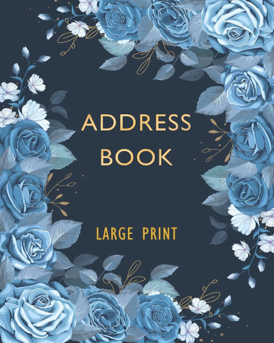 Address Book: Large Print Address Book with Alphabet index, Perfect Organiser Notebook for Keeping Track of Names - ShopVlot