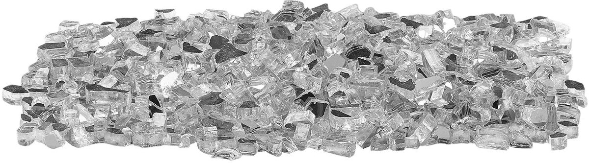 Hittebestendige Glasstenen, 9 kg, 12,7 mm Reflecterende Glasparels voor Vuurkorven, Glazen Stenen voor Haarden, Vuurkristallen, Vuurparels, Geschikt voor Gashaarden, Transparant