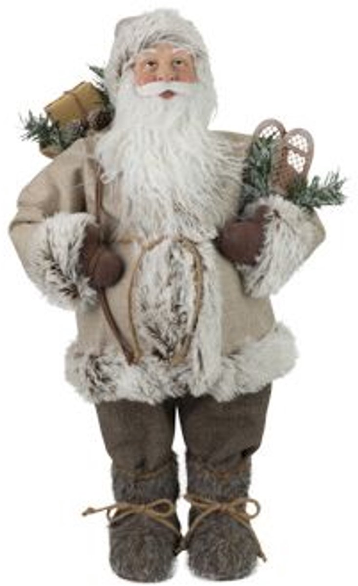 Cosy @ Home Santa Beige Bruin 20x13xh31cm Polyester