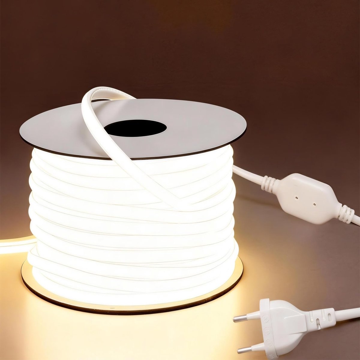 COB LED Strip 30M 230V, Flexibel, 3000K Natuurlijk wit, Binnen & Buiten - ShopVlot