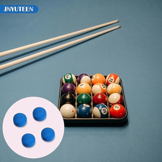 50 Stuks 12 mm Biljart Keutips - Kunstleren Vervangtips voor Pool- en Snookerkeus - Middelzacht - Biljart Accessoires — afbeelding 5