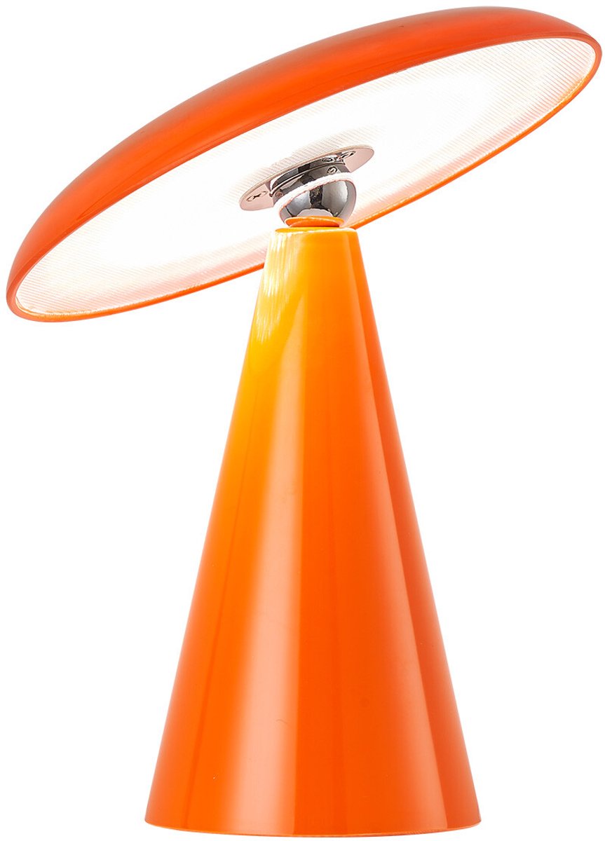 Bureaulamp Mush LED op accu oranje