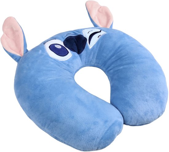 DISNEY Stitch Blauw reiskussen, nekkussen voor het vliegtuig, hoofdsteun voor de auto — afbeelding 2