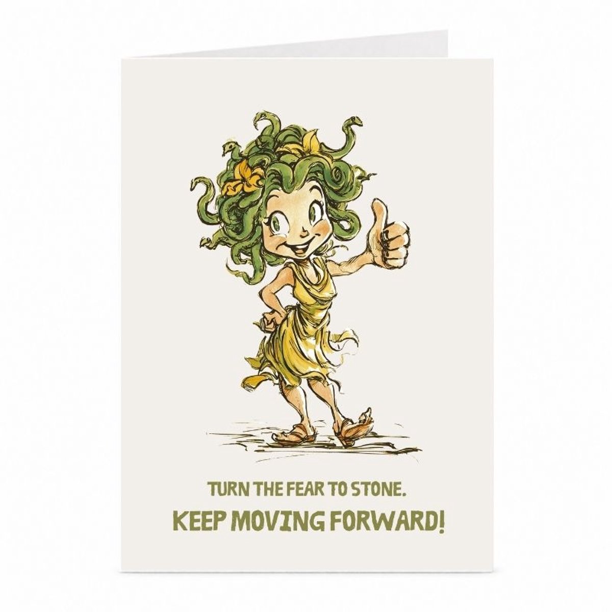 Medusa - Motivatiekaart - JustTheCardGuy - A6 met envelop
