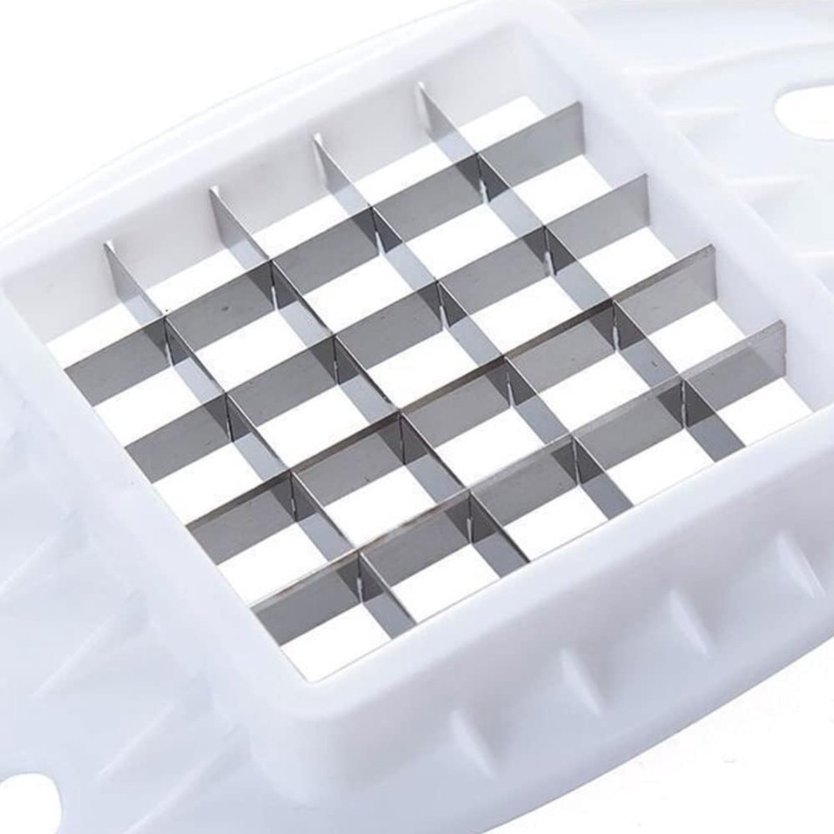 Snijmachine voor aardappelen, groenten en fruit - Perfect voor frietjes, uien, wortelen en komkommers (oranje)
