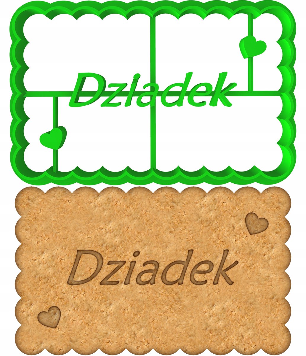 Koekjesvorm "Dankjewel" - Drukvorm voor Koekjes en Ontbijtkoek