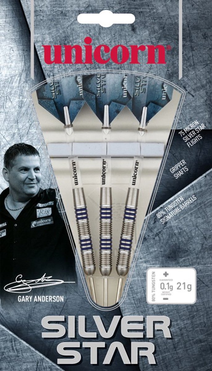 Unicorn Silverstar Gary Anderson P4 80% - Dartpijlen van Merkloos — afbeelding 2
