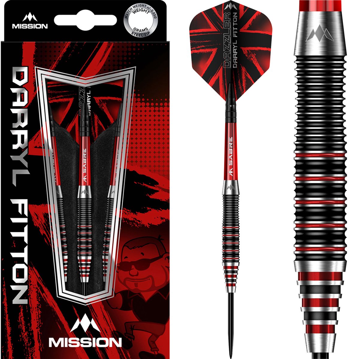 Mission Darryl Fitton 95% - Dartpijlen