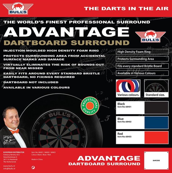Bull's Dartsurroundring - zwart van Bull's — afbeelding 3