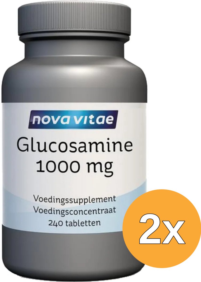 2x Nova Vitae Glucosamine 2 Kci1000Mg (240 tabletten)
