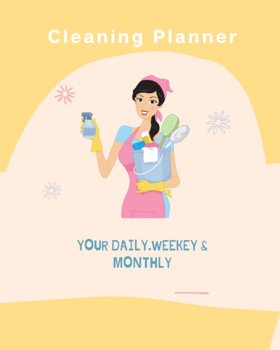 Kitchen, bedrooms and bathrooms and Living areas Cleaning Planner: Plan out Household Chores the easy way to clean and - ShopVlot