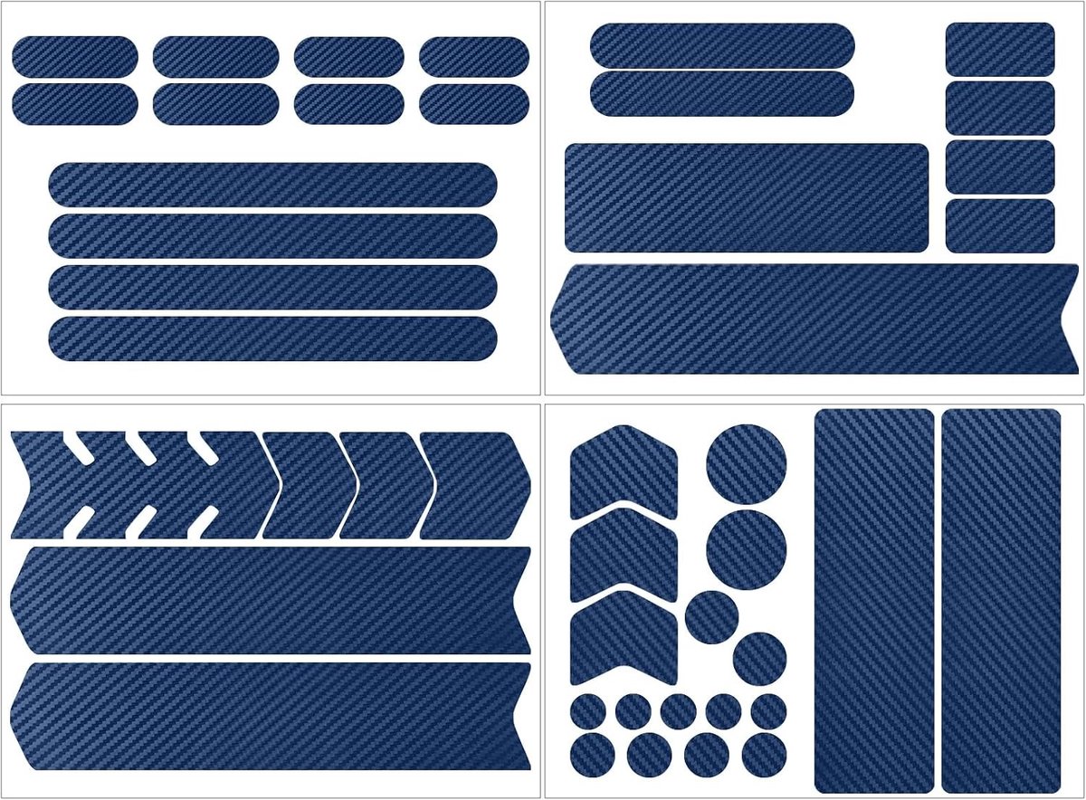 Stickers voor Fietskettingbescherming - Frame Bescherming Tape, Anti-Rub en Krassen Film voor Mountainbike en Racefiets (Donkerblauw)