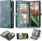 Caseme - vintage 2 in 1 portemonnee hoes - Samsung Galaxy Note 10 Plus - Blauw