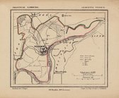 Historische kaart, plattegrond van gemeente Wessem in Limburg uit 1867 door Kuyper van Kaartcadeau.com