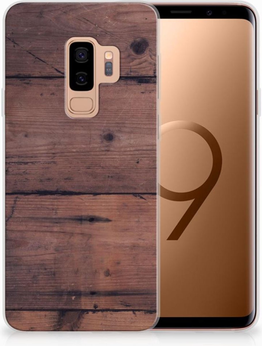 Samsung Galaxy S9 Plus Bumper Hoesje Old Wood